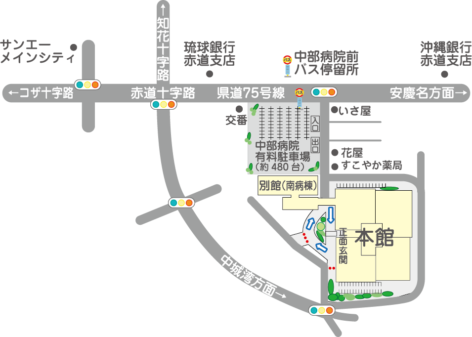 外来駐車場のご案内